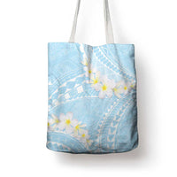 Polynesian Vintage Floral Tote Bag Azure Motifs - Polynesian Pride