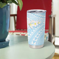 Polynesian Vintage Floral Tumbler Cup Azure Motifs - Polynesian Pride