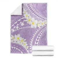 Polynesian Vintage Floral Blanket Lavender Motifs - Polynesian Pride