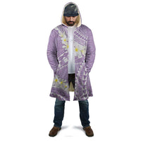 Polynesian Vintage Floral Cloak Lavender Motifs - Polynesian Pride