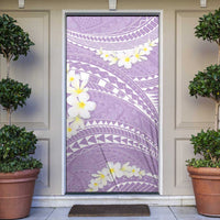 Polynesian Vintage Floral Door Cover Lavender Motifs LT7 Lavender - Polynesian Pride