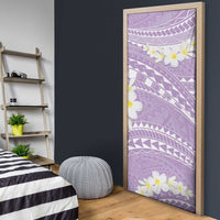 Polynesian Vintage Floral Door Cover Lavender Motifs LT7 - Polynesian Pride