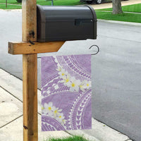 Polynesian Vintage Floral Garden Flag Lavender Motifs - Polynesian Pride