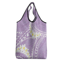 Polynesian Vintage Floral Grocery Bag Lavender Motifs LT7 - Polynesian Pride
