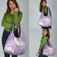 Polynesian Vintage Floral Grocery Bag Lavender Motifs LT7 - Polynesian Pride