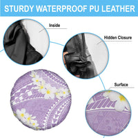 Polynesian Vintage Floral Spare Tire Cover Lavender Motifs - Polynesian Pride