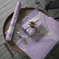 Polynesian Vintage Floral Wrapping Paper Lavender Motifs LT7 - Polynesian Pride