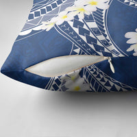 Polynesian Vintage Floral Pillow Cover Navy Blue Motifs - Polynesian Pride
