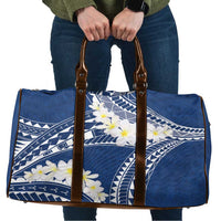 Polynesian Vintage Floral Travel Bag Navy Blue Motifs - Polynesian Pride