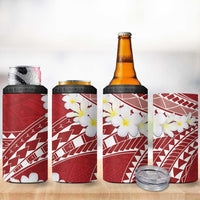 Polynesian Vintage Floral 4 in 1 Can Cooler Tumbler Scarlet Motifs LT7 - Polynesian Pride
