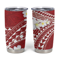 Polynesian Vintage Floral Tumbler Cup Scarlet Motifs - Polynesian Pride