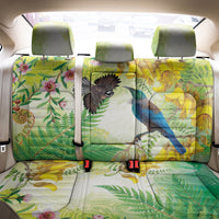 New Zealand Maori Mahuru Back Car Seat Cover Tui With Pikawakawa Spring Colors LT7 - Polynesian Pride