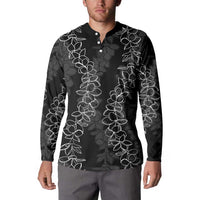 Hawaii Plumeria Lei Button Sweatshirt Aloha Festive Vibe LT7 - Polynesian Pride
