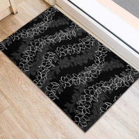 Hawaii Plumeria Lei Rubber Doormat Aloha Festive Vibe LT7 - Polynesian Pride