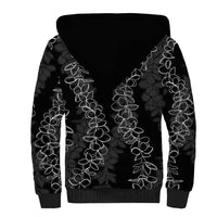 Hawaii Plumeria Lei Sherpa Hoodie Aloha Festive Vibe LT7 - Polynesian Pride