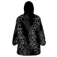 Hawaii Plumeria Lei Wearable Blanket Hoodie Aloha Festive Vibe LT7 - Polynesian Pride