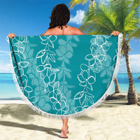 Hawaii Plumeria Lei Beach Blanket Aloha Festive Vibe - Teal LT7 - Polynesian Pride