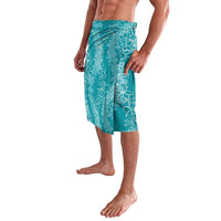 Hawaii Plumeria Lei Lavalava Aloha Festive Vibe - Teal LT7 - Polynesian Pride