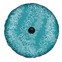 Hawaii Plumeria Lei Spare Tire Cover Aloha Festive Vibe - Teal LT7 - Polynesian Pride