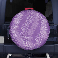 Hawaii Plumeria Lei Spare Tire Cover Aloha Festive Vibe - Violet LT7 - Polynesian Pride