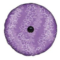 Hawaii Plumeria Lei Spare Tire Cover Aloha Festive Vibe - Violet LT7 - Polynesian Pride