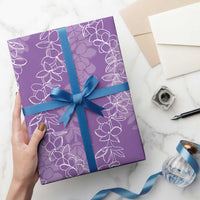 Hawaii Plumeria Lei Wrapping Paper Aloha Festive Vibe - Violet LT7 - Polynesian Pride