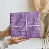 Hawaii Plumeria Lei Wrapping Paper Aloha Festive Vibe - Violet LT7 - Polynesian Pride