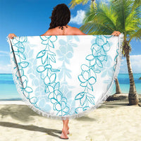 Hawaii Plumeria Lei Beach Blanket Aloha Festive Vibe - Turquoise LT7 - Polynesian Pride