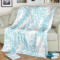 Hawaii Plumeria Lei Blanket Aloha Festive Vibe - Turquoise LT7 - Polynesian Pride