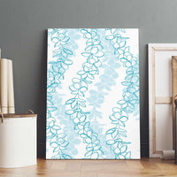 Hawaii Plumeria Lei Canvas Wall Art Aloha Festive Vibe - Turquoise LT7 - Polynesian Pride