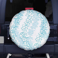 Hawaii Plumeria Lei Spare Tire Cover Aloha Festive Vibe - Turquoise LT7 - Polynesian Pride