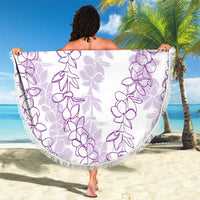 Hawaii Plumeria Lei Beach Blanket Aloha Festive Vibe - Amethyst LT7 - Polynesian Pride