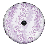 Hawaii Plumeria Lei Spare Tire Cover Aloha Festive Vibe - Amethyst LT7 - Polynesian Pride