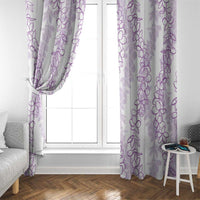 Hawaii Plumeria Lei Window Curtain Aloha Festive Vibe - Amethyst LT7 - Polynesian Pride