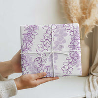 Hawaii Plumeria Lei Wrapping Paper Aloha Festive Vibe - Amethyst LT7 - Polynesian Pride