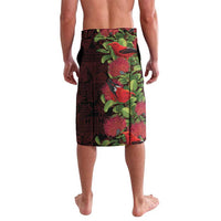 Hawaii Mele Kalikimaka Kakau Lavalava I'iwi Bird on Ohia Lehua LT7 - Polynesian Pride