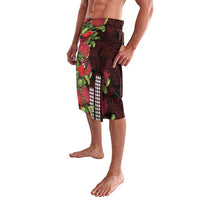 Hawaii Mele Kalikimaka Kakau Lavalava I'iwi Bird on Ohia Lehua LT7 - Polynesian Pride