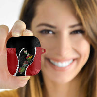 New Zealand Christmas AirPods Case Flora Map with Birds LT7 - Polynesian Pride