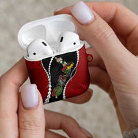New Zealand Christmas AirPods Case Flora Map with Birds LT7 - Polynesian Pride