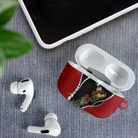 New Zealand Christmas AirPods Case Flora Map with Birds LT7 - Polynesian Pride