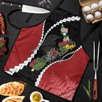 New Zealand Christmas Apron Flora Map with Birds - Polynesian Pride