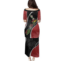 New Zealand Christmas Family Matching Puletasi and Hawaiian Shirt Flora Map with Birds - Polynesian Pride