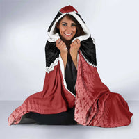 New Zealand Christmas Hooded Blanket Flora Map with Birds - Polynesian Pride