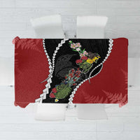 New Zealand Christmas Tablecloth Flora Map with Birds - Polynesian Pride