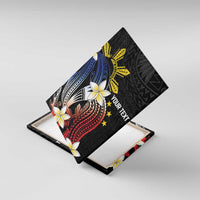 Personalized Philippines Tribal Canvas Wall Art Tropical Waves - Plumeria