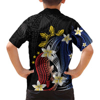 Personalized Philippines Tribal Hawaiian Shirt Tropical Waves - Plumeria