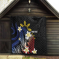 Personalized Philippines Tribal Quilt Tropical Waves - Plumeria