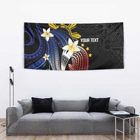 Personalized Philippines Tribal Tapestry Tropical Waves - Plumeria