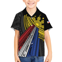 Philippines Sun Family Matching Summer Maxi Dress and Hawaiian Shirt Pasifika Tribal Style