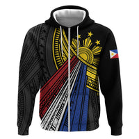 Philippines Sun Hoodie Pasifika Tribal Style